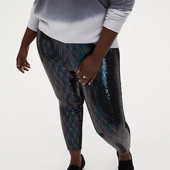 Torrid 3 irridescent mermaid leggings - Picture 2 of 7